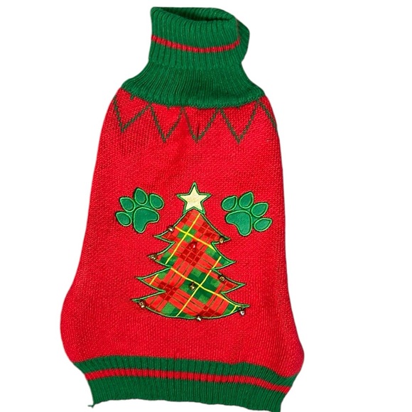 Christmas Dog Sweater Size L - Picture 1 of 3